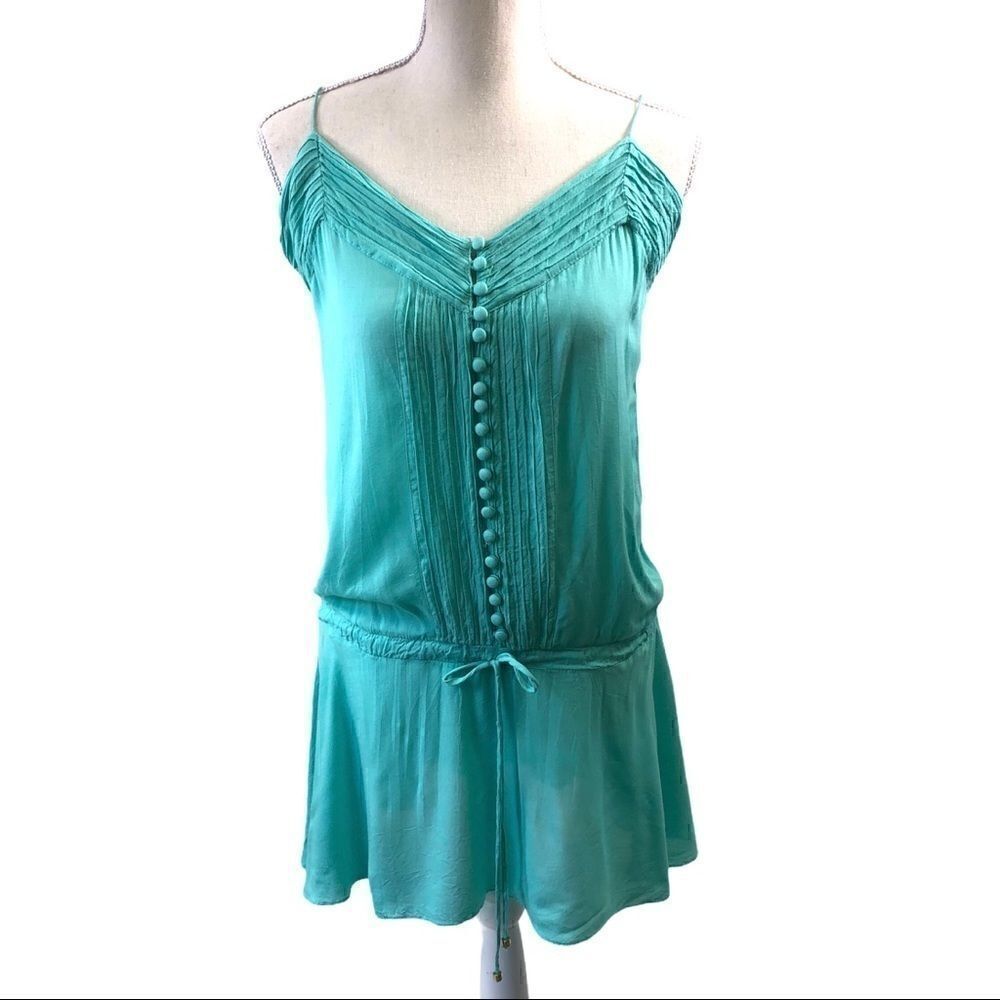 VIX Light Green Tunic Top Size M